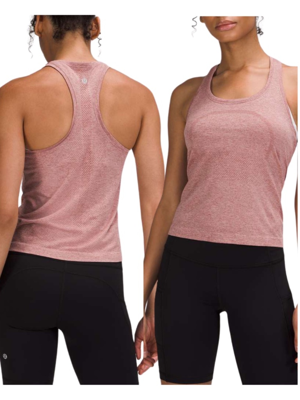 Lululemon Swiftly Tech Racerback Tank 2.0 Spiced Chai/Pink Size 10